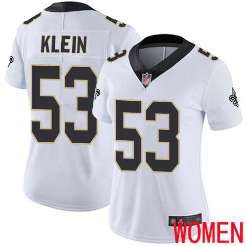 New Orleans Saints Limited White Women A J Klein Road Jersey NFL Football 53 Vapor Untouchable Jersey